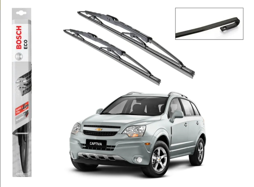 Plumillas Silicona Chevrolet Captiva Modelos Del 2008-2017 Limpiaparabrisas