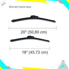 Plumillas Silicona Chevrolet Corsa Evolution Modelos Del 2003-2007 Limpiaparabrisas