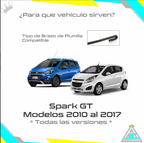 Par Plumillas Bosch Chevrolet Spark GT Modelos 2010-2017 Limpiaparabrisas