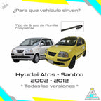 Plumillas GPM Siliconadas Limpiaparabrisas Hyundai Atos Santro Modelos Del 2002-2012