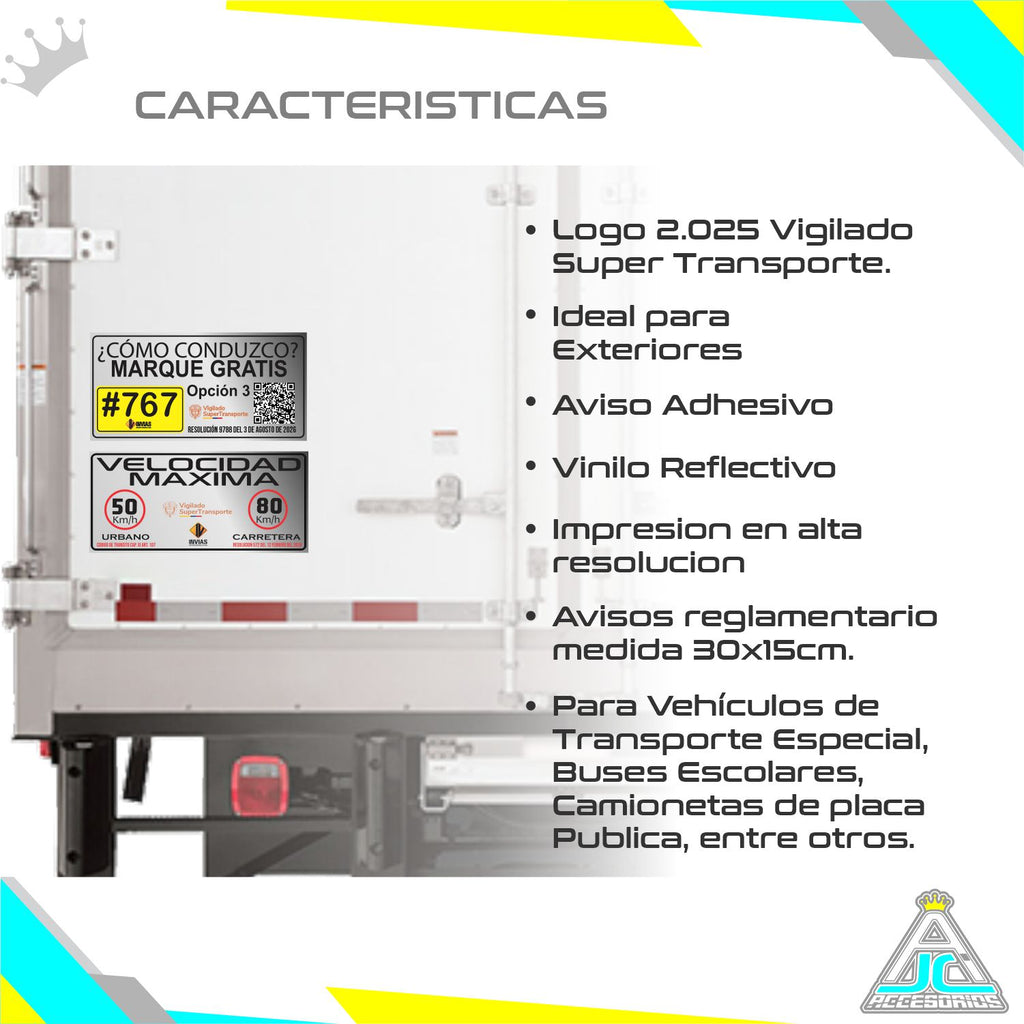 Avisos Vinilo Adhesivo Velocidad Máxima Y Como Conduzco 2026