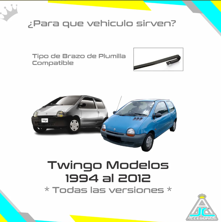 Plumilla Delantera Renault Twingo Bosch Limpiaparabrisas Modelos Del 1994 al 2012